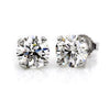 EARRINGS - 14K White Gold .75cttw Round Diamond Stud Earrings - "Better" Quality