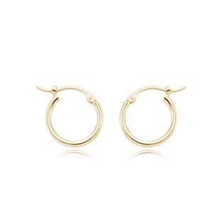 Earrings - 14K Yellow Gold 12mm Hoop Earrings