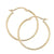 Medium Polished Hoop Earrings 14K Yellow Gold 1.5x25mm
