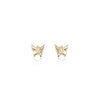 EARRINGS - 14K Yellow Gold Small Butterfly Stud Earrings