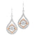 Sterling Silver with Crystal Drop Earrings
