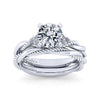 Round Twisted Shank Diamond Ring .12 Cttw 14K White Gold 195A