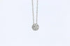 NECKLACES - 14K White Gold 1/10cttw Diamond Bouquet Cluster Necklace