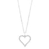 NECKLACES - 14K White Gold 1/2cttw Diamond Heart Pendant Necklace