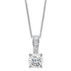 NECKLACES - 14K White Gold 1/2cttw True Reflections Round Illusion Diamond Necklace
