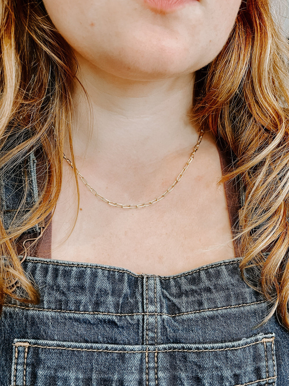 NECKLACES - 14K Yellow Gold 3.1mm 18 Inch Paper Clip Necklace