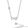 NECKLACES - Lafonn Sterling Silver 0.36cttw Infinity Charm Necklace