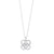 Rhythm of Love Diamond .10 Cttw Necklace Sterling Silver