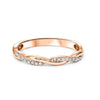Crossover Stackable Diamond Band 1/10 Cttw 14K Rose Gold