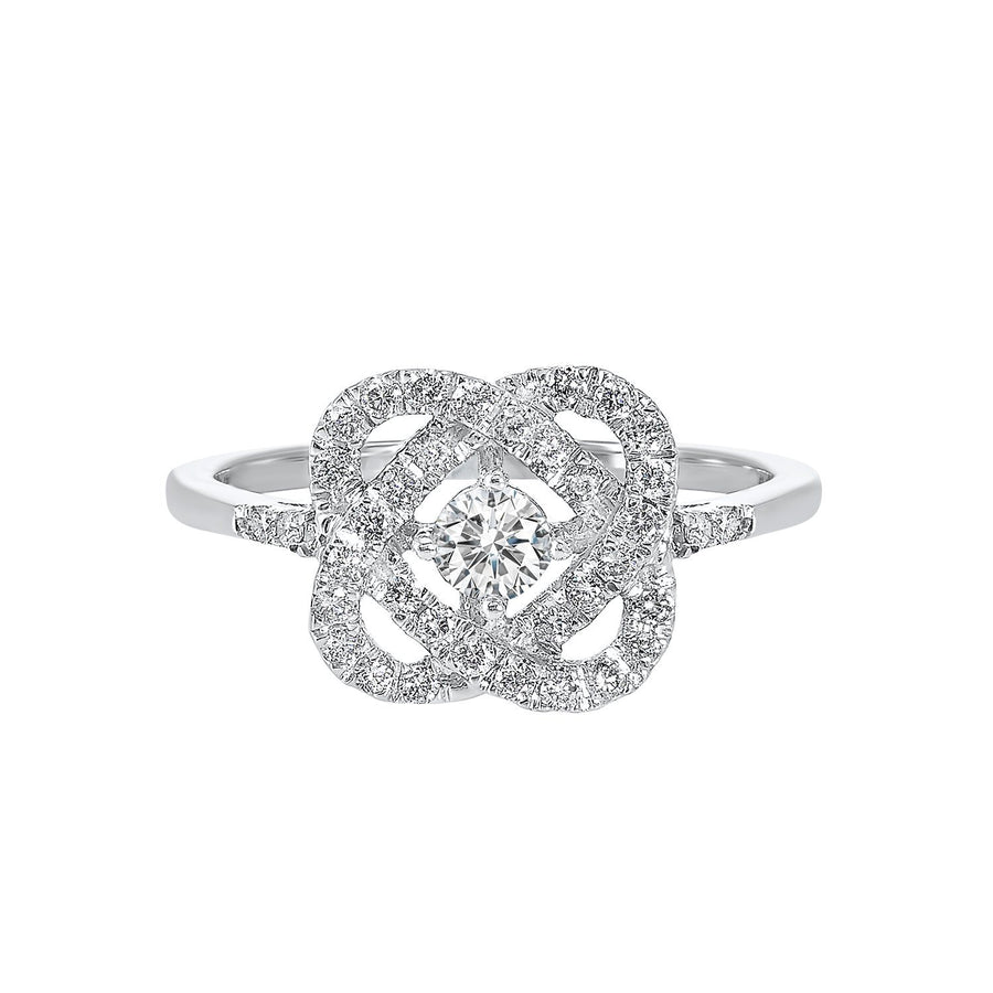 RINGS - 14K White Gold 1/4cttw Love's Crossing Diamond Ring