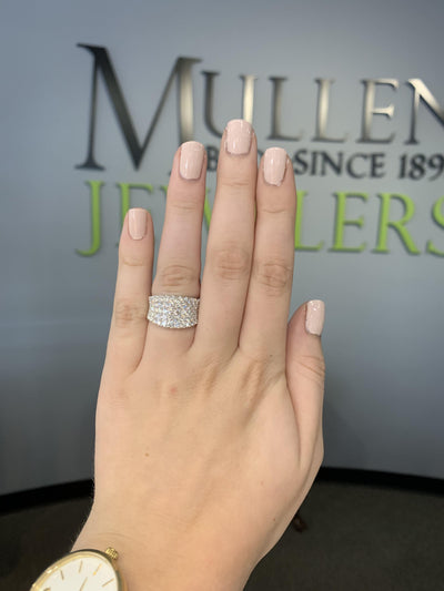 RINGS - 14K White Gold 2ct Statement Diamond Fashion Ring