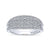 Curved Fashion Diamond Ring .80 Cttw 14K White Gold