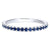 Sapphire Birthstone Stackable  Ring 14K White Gold