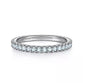 RINGS - Aquamarine Stackable Birthstone Ring 14k White Gold