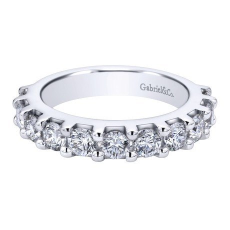 WEDDING - 14K White Gold 1.50cttw Pave Diamond Band
