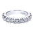 Pave Diamond Band 1.50 Cttw 14K White Gold | Mullen Jewelers