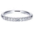French Pave Diamond Band .25 Cttw 14K White Gold