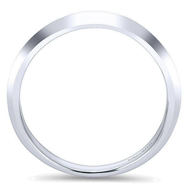 WEDDING - 14K White Gold Polished Knife Edge Wedding Band
