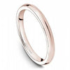 Wedding Ring - 14K Rose Gold Polished Traditional Stackable Wedding Band #841B