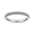 Vintage Style Straight Bead Set Diamond Wedding Ring