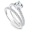 Wedding Ring - 14K White Gold .34cttw Prong Set Diamond Wedding Band #836B