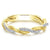 Crossover Woven Stackable Diamond Ring 14K Yellow Gold
