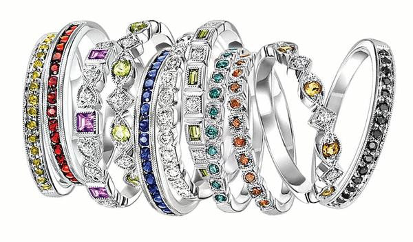 Stackable Birthstone Rings