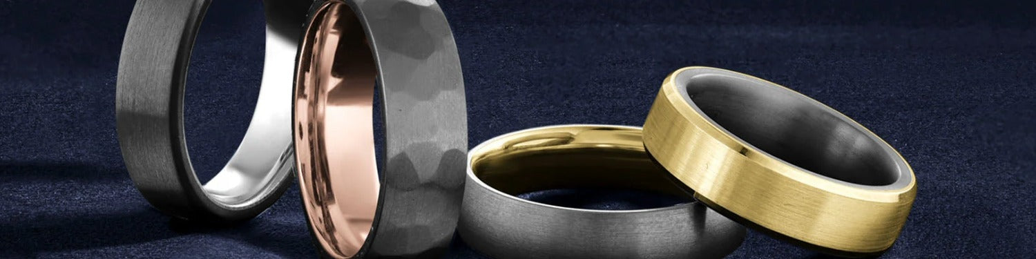 Bleu Royale Wedding Rings