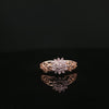 Estate 14K Yellow Gold Filigree Diamond Cluster Ring.