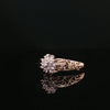 Estate 14K Yellow Gold Filigree Diamond Cluster Ring.