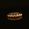 Estate 14K Yellow Gold 3mm Wide Rolled Diamond Eternity Band