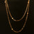 Estate 14K Yellow Gold Round Diamond By The Yard Necklace