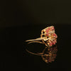 Estate 14K Yellow Gold Ruby & Diamond Fashion Ring