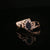 Estate 14K Yellow Gold 6x3mm Marquise Blue Sapphire and Diamond Halo Ring