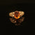 Estate 10K Yellow Gold Oval Citrine Fashion Ring