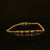 Estate 14K Yellow Gold 7 Inch Diamond and Sapphire Bar Bracelet