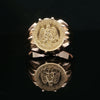 Estate 19.2K Gold Ring with .900 Dos Pesos Gold Coin Center