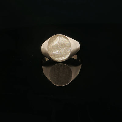 Estate 14K Yellow Gold Oval Signet Ring
