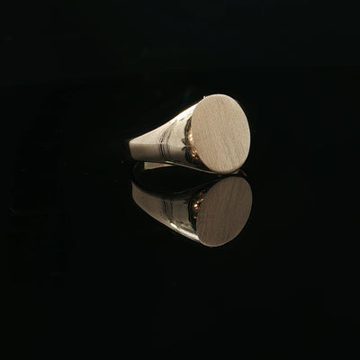Estate 14K Yellow Gold Oval Signet Ring