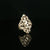 Estate 18K Yellow Gold Engraved Filigree Fashion Ring