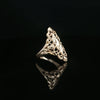 Estate 18K Yellow Gold Engraved Filigree Fashion Ring