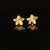 Estate 10K Yellow Gold Starfish Stud Earrings