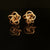 Estate 14K Yellow Gold Love Knot Stud Earrings