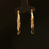 Estate 14K Yellow Gold Wrapped Round Hoop Earrings