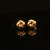 Estate 18K Yellow Gold Love Knot Stud Earrings
