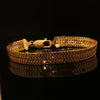 Estate 14K Yellow Gold 8mm D/C Swedge Link Bracelet