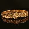 Estate 14K Yellow Gold Greek Key Style Stampato Bracelet