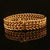 Estate 14K Yellow Gold 12.33mm Woven Gold Bracelet