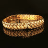 Estate 14K Yellow Gold 8.65mm Wide Woven Link Bracelet