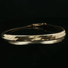Estate 14K Yellow Gold 4.5mm Wide Herringbone Bracelet